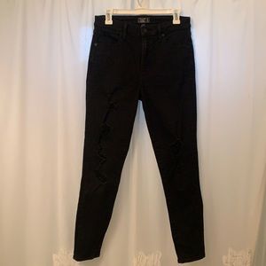 Abercrombie Black High Rise Super Skinny Jeans